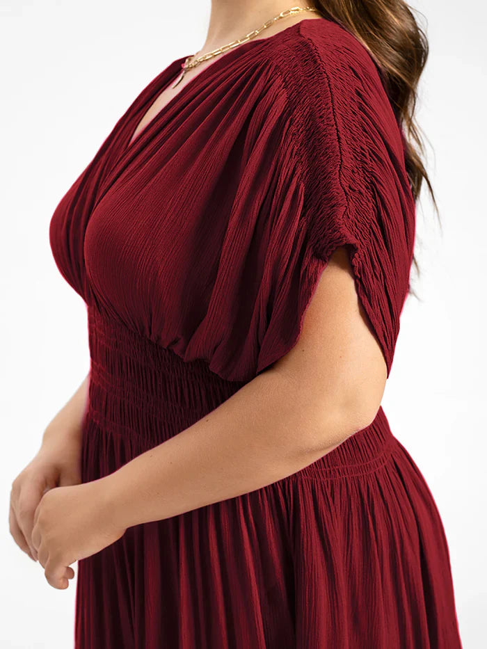 ANETTE | Robe longue à col en V