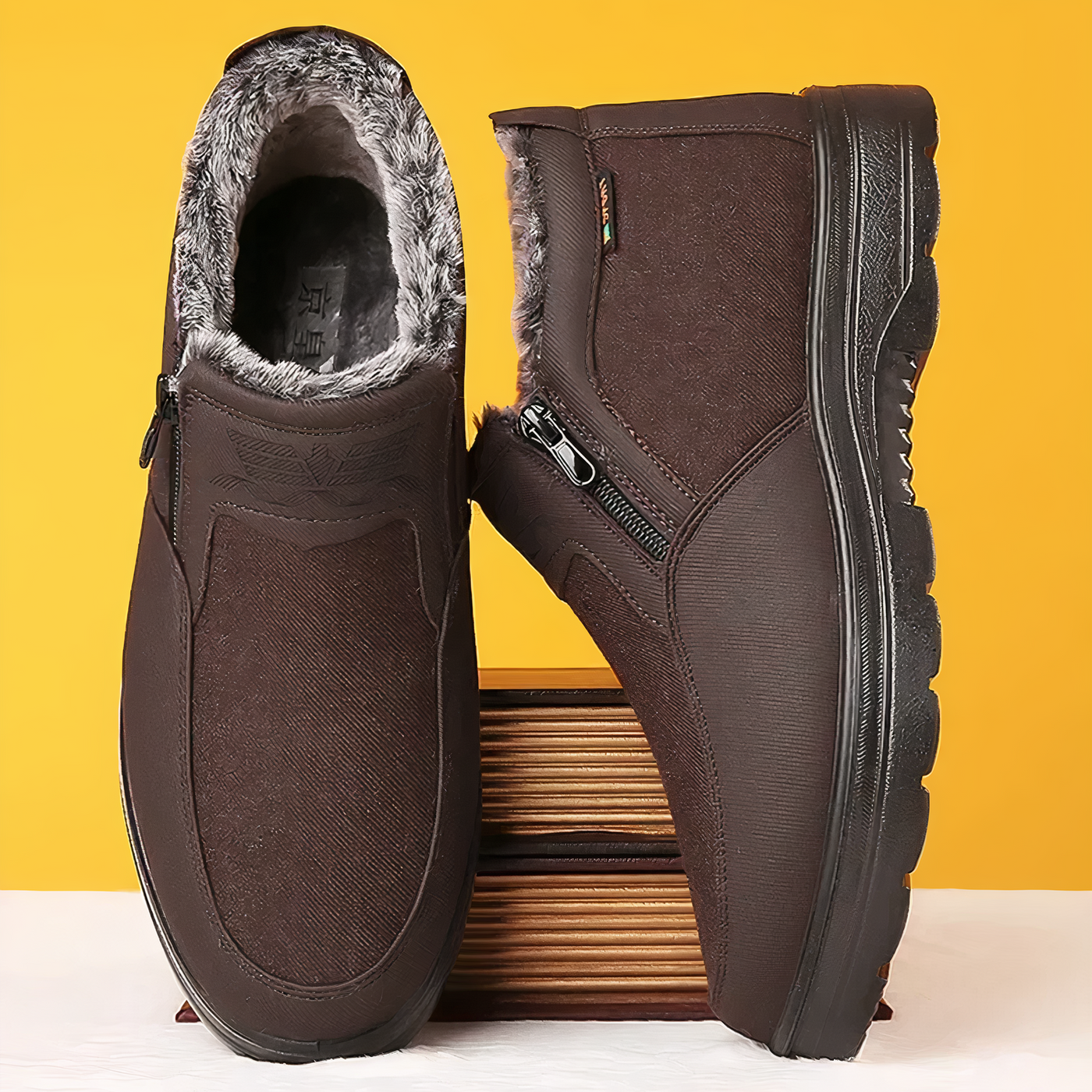 Nico - Chaussures orthopédiques d'hiver pour hommes