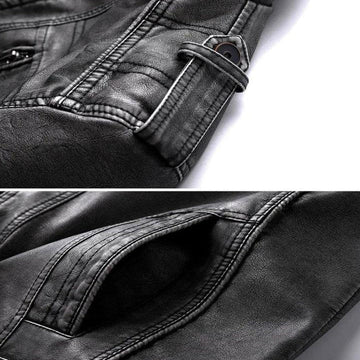 Veste décontractée élégante pour homme avec col montant pour mi-saison