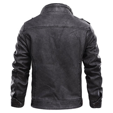 Veste décontractée élégante pour homme avec col montant pour mi-saison