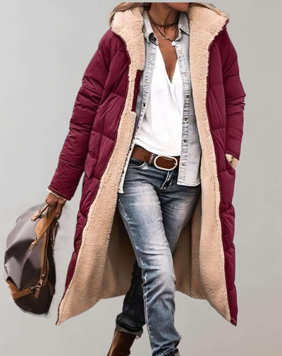Valentina - Trench-coat d'hiver chaud avec doublure en polaire