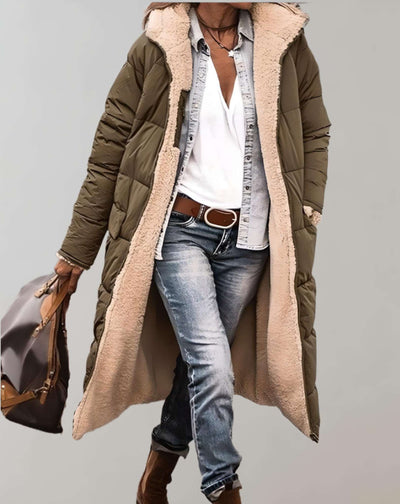 Valentina - Trench-coat d'hiver chaud avec doublure en polaire