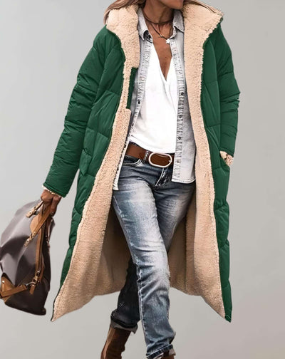 Valentina - Trench-coat d'hiver chaud avec doublure en polaire