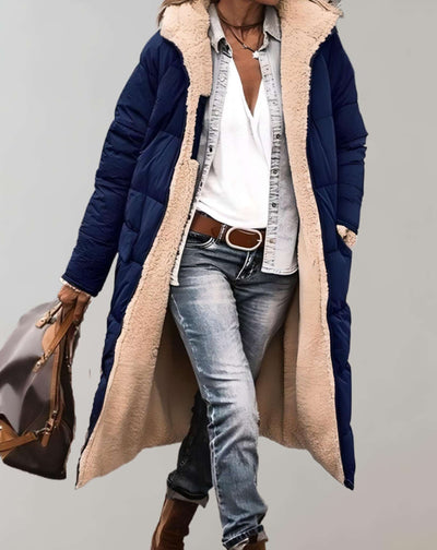 Valentina - Trench-coat d'hiver chaud avec doublure en polaire