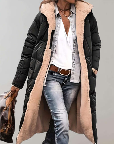Valentina - Trench-coat d'hiver chaud avec doublure en polaire