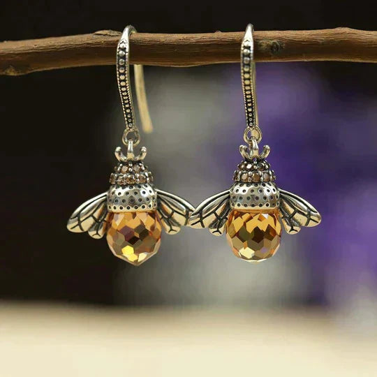 Elena - Boucles d'oreilles Reine des Abeilles