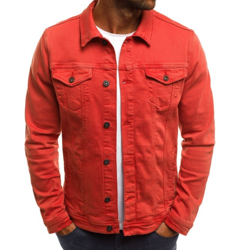 Zephyr | Veste en Jean Boutonnée Décontractée pour Hommes