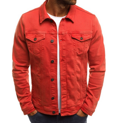 Zephyr | Veste en Jean Boutonnée Décontractée pour Hommes