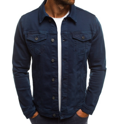 Zephyr | Veste en Jean Boutonnée Décontractée pour Hommes
