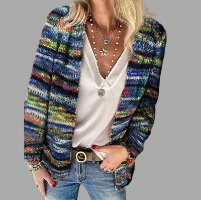 Veste Femme Tricot Élégante Ajustée Acrylique