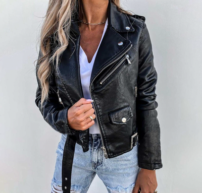 Veste en Cuir Femme Élégante et Moderne