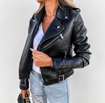 Veste en Cuir Femme Élégante et Moderne