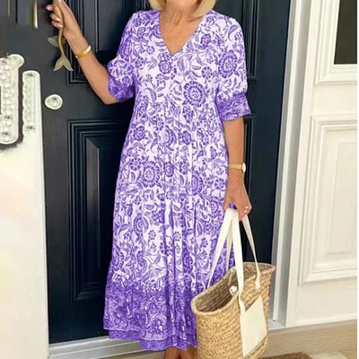 Aleksandra | Robe à fleurs décontractée pour femme