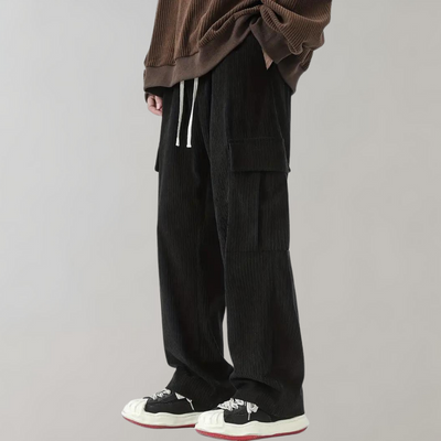 APX - Pantalon cargo en velours côtelé