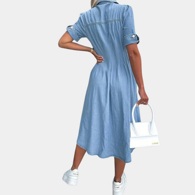 Benedita - Robe stylée pour femmes avec patte de boutonnage