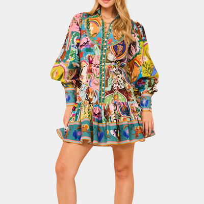 Althea - Mini robe confortable et colorée pour femmes