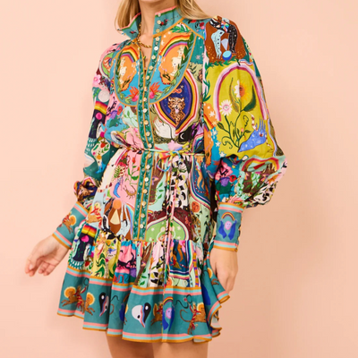 Althea - Mini robe confortable et colorée pour femmes