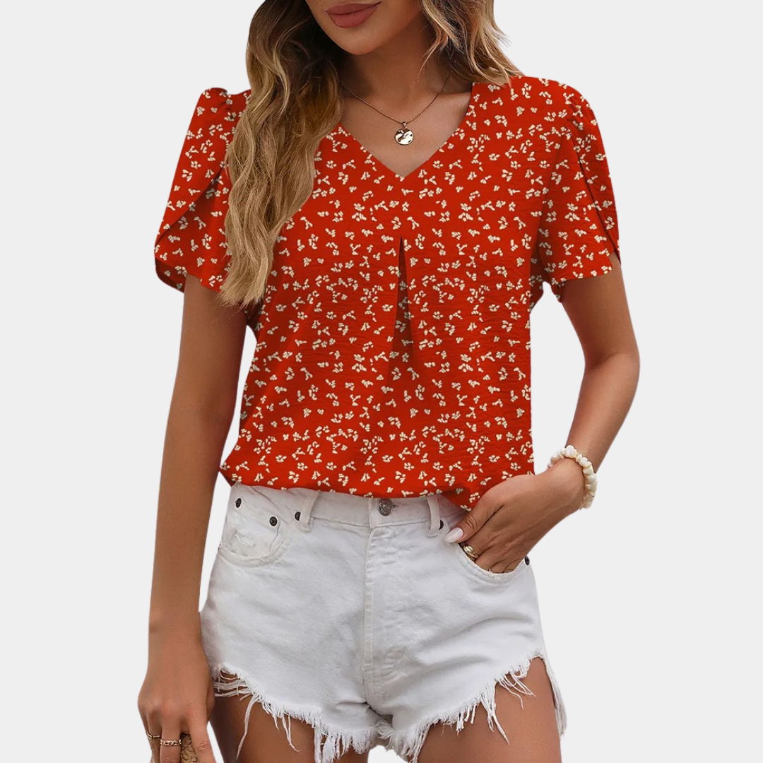 Aurelia - Col V moderne  Chemisier pour femme