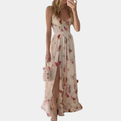 Annabelle - Floral Sans manches Robe longue pour femmes