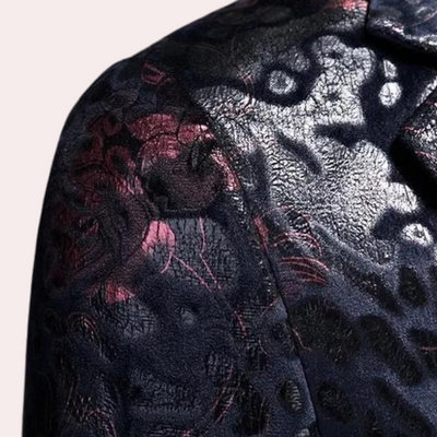 Alfons - Élégant blazer à accents floraux pour hommes