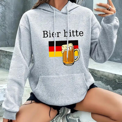 Andriana - Sweat à capuche minimaliste pour la fête d'octobre