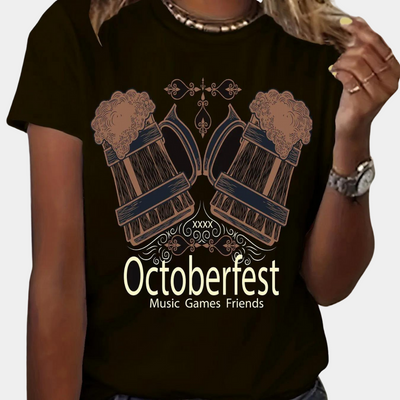 Agnieszka - Chemise festive décontractée Oktoberfest pour femmes