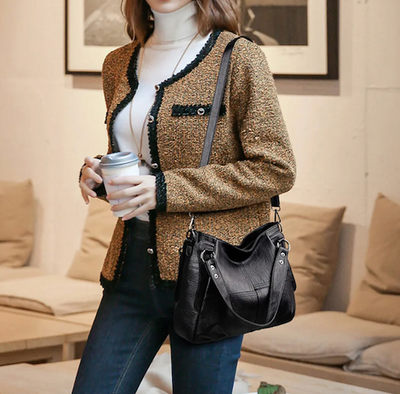 Darcie - Sac à Main de Cours en Cuir à Bandoulière
