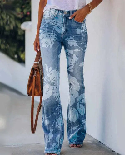 Yolotzin | Jeans fleuris tendance pour femmes