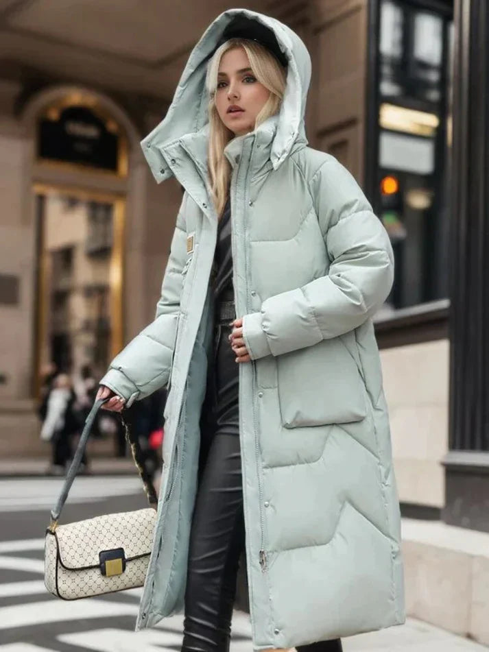 Veste longue pour femme au style moderne et élégant