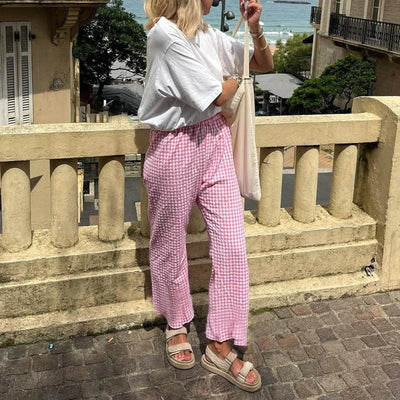 Magali - Pantalon à carreaux
