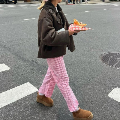 Magali - Pantalon à carreaux
