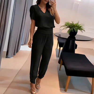 ALIA | Ensemble chemisier et pantalon à taille