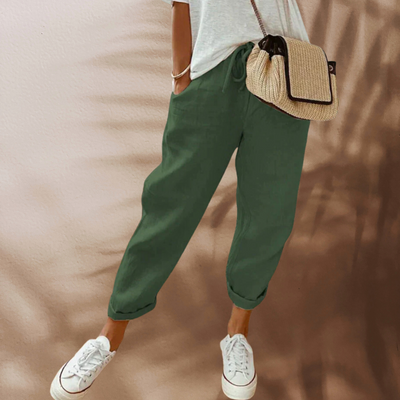 Loriana - Pantalon en lin facile et à la mode