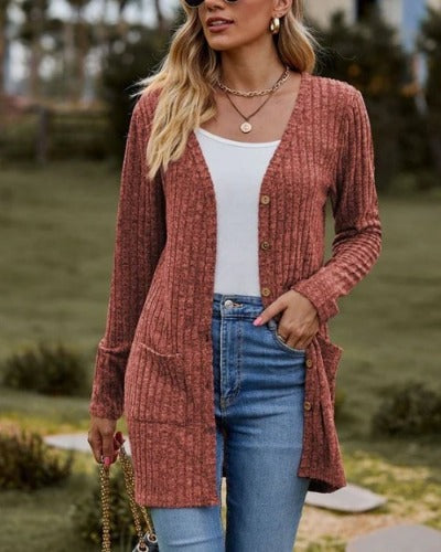 Zoey - Cardigan à manches longues pour dames