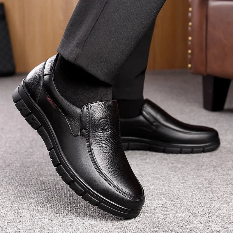 Kaizen - Chaussures de loisirs pour hommes en cuir véritable