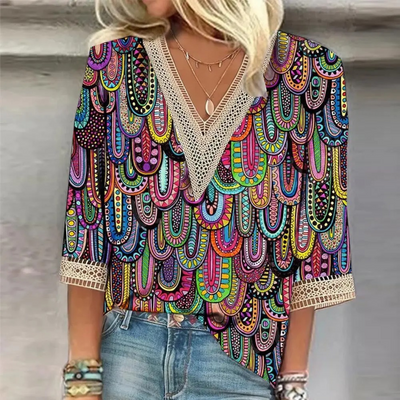 Cielo - Blouse scintillante pour femme