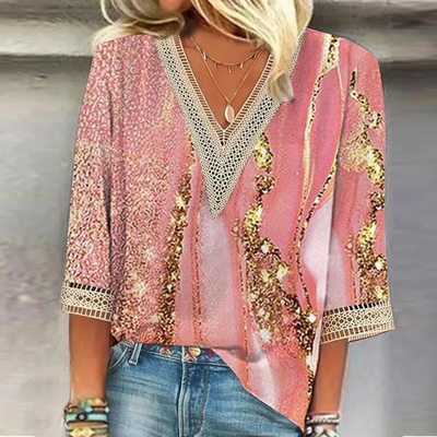 Cielo - Blouse scintillante pour femme