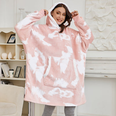 Ella - Sweat à capuche et couverture | Merveilleuse combinaison d'un sweat à capuche doux et d'une couverture confortable en un !