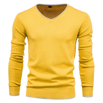 Silas - Trui Slim Fit avec col en V