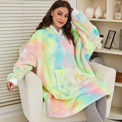 Ella - Sweat à capuche et couverture | Merveilleuse combinaison d'un sweat à capuche doux et d'une couverture confortable en un !
