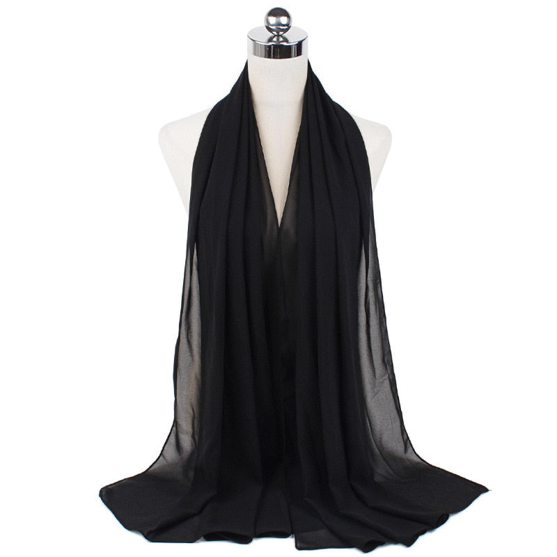 Hijab en mousseline de soie ultra doux – confortable et élégant