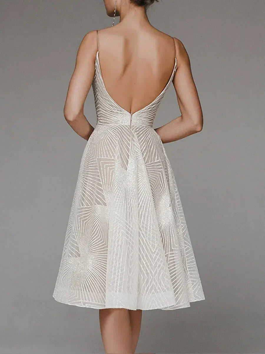 Lucienne | Robe D'été Brodée Sans Manches pour Femmes