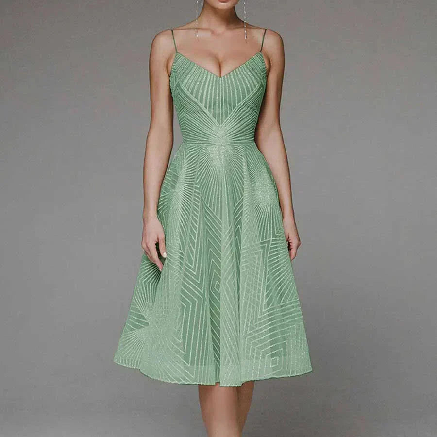 Lucienne | Robe D'été Brodée Sans Manches pour Femmes