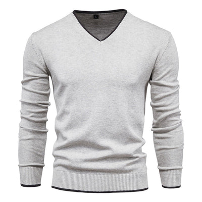 Silas - Trui Slim Fit avec col en V