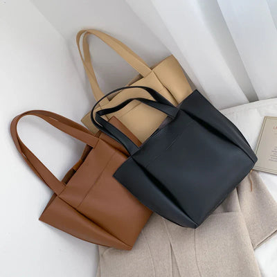 Dasha - Grand Sac à Main de Cours en Cuir Souple