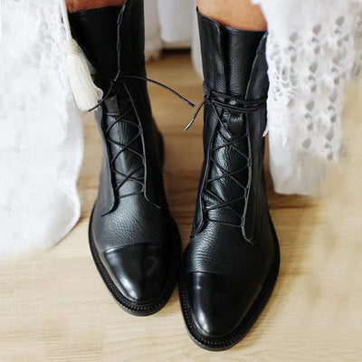Alice - Bottes à talons d'allure vintage