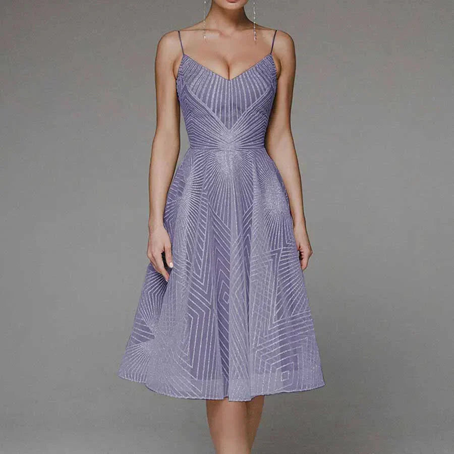 Lucienne | Robe D'été Brodée Sans Manches pour Femmes