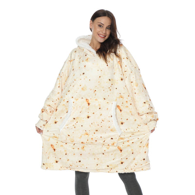Ella - Sweat à capuche et couverture | Merveilleuse combinaison d'un sweat à capuche doux et d'une couverture confortable en un !