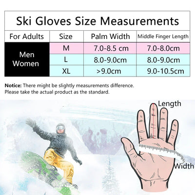 Eveline - Gants de ski avec écran tactile et chaleur thermique