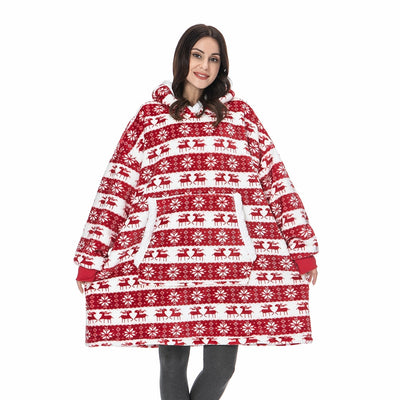 Ella - Sweat à capuche et couverture | Merveilleuse combinaison d'un sweat à capuche doux et d'une couverture confortable en un !